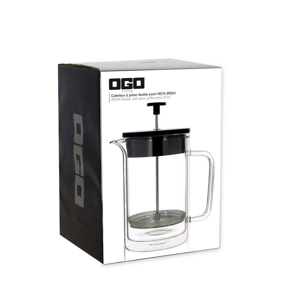 Helya Double-Walled Glass French Press 800 ml