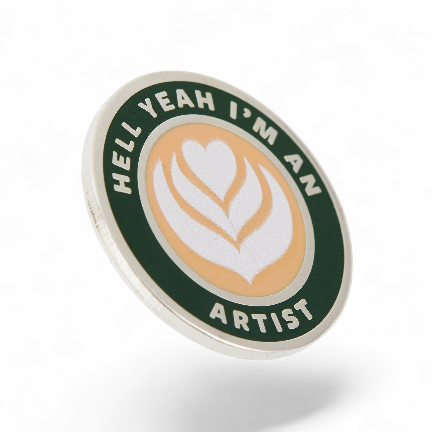 Coffee Artist Enamel Pin