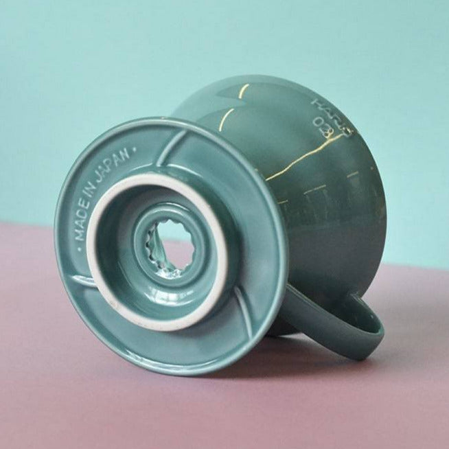 Hario V60 Ceramic Coffee Dripper Turquoise - Size 02