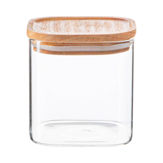 Jeeves & Jericho Square Glass Tea Storage Jar - Small