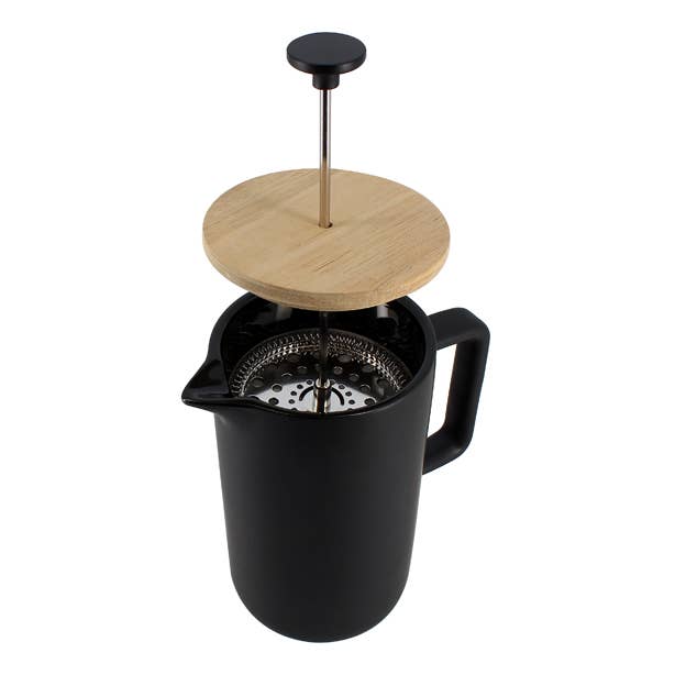 Keygo Black Matt Porcelain French Press 1.3L