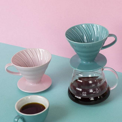 Hario V60 Ceramic Coffee Dripper Blue - Size 02