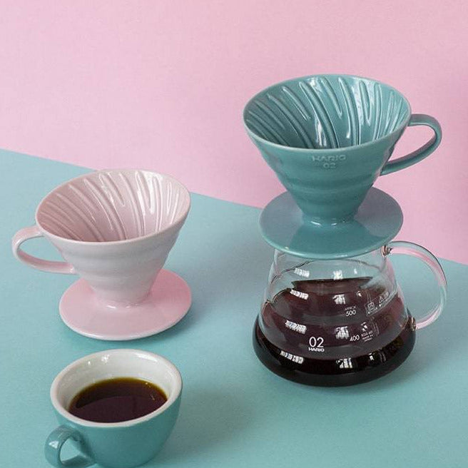 Hario V60 Ceramic Coffee Dripper Matte Black - Size 02