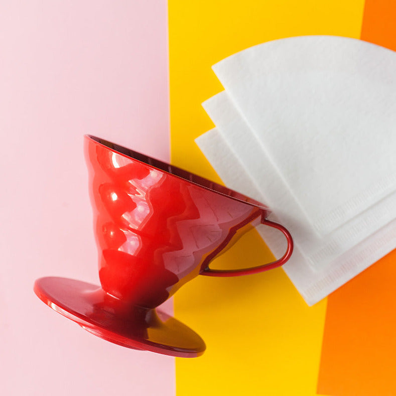 Hario V60 Plastic Coffee Dripper Red - Size 01