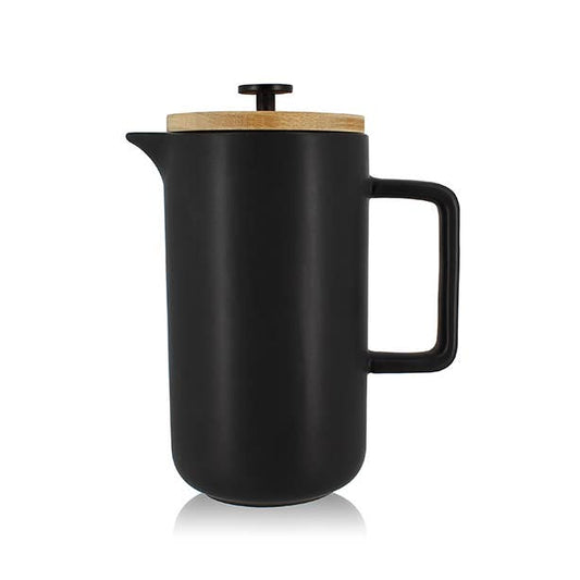 Keygo Black Matt Porcelain French Press 1.3L